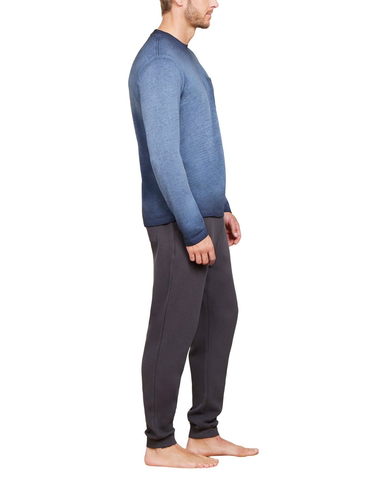 Men | MC s Triblend L/S Pocket Tee | Mineral Indigo