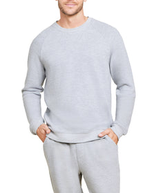 Men | MC s Waffle Knit Raglan Pullover | Carbon