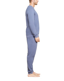 Men | MC s Waffle Knit Raglan Pullover | Cosmic Blue