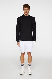 Men | Mario Quarter Zip Hood | Black