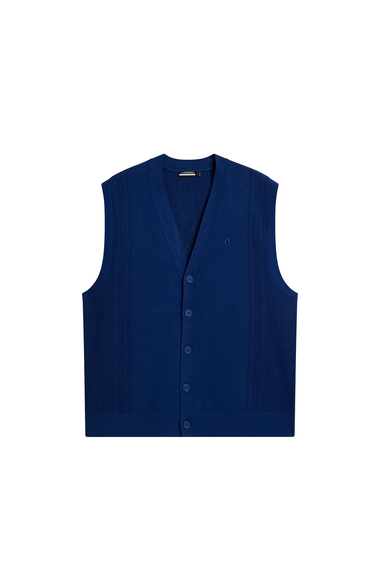 Men | Markus Knitted Vest | Estate Blue