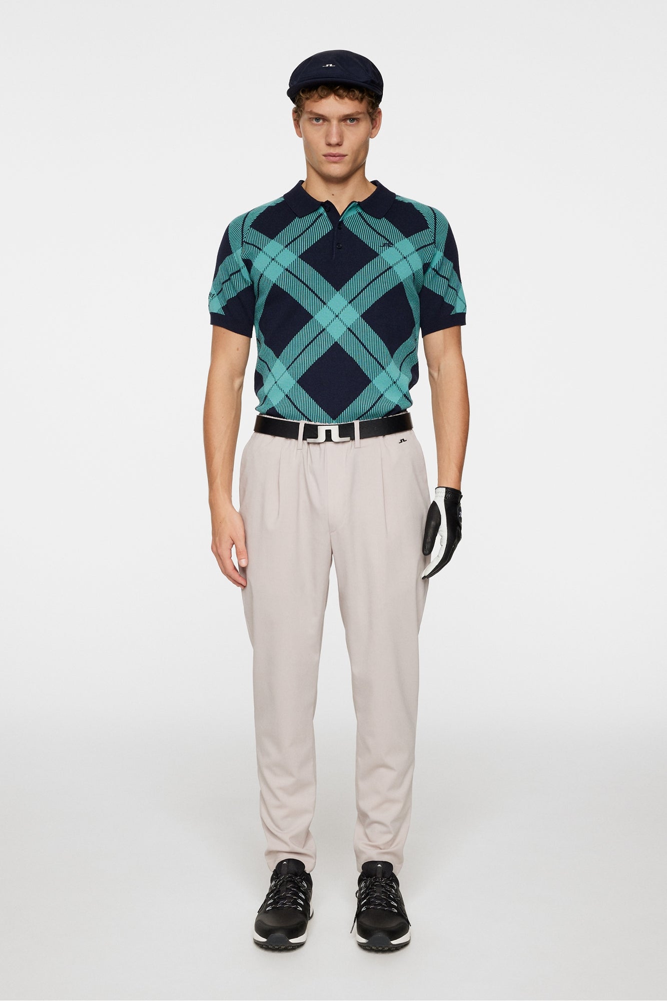 Men | Martin Knit Poo | Glenmuir Tartan Teal L