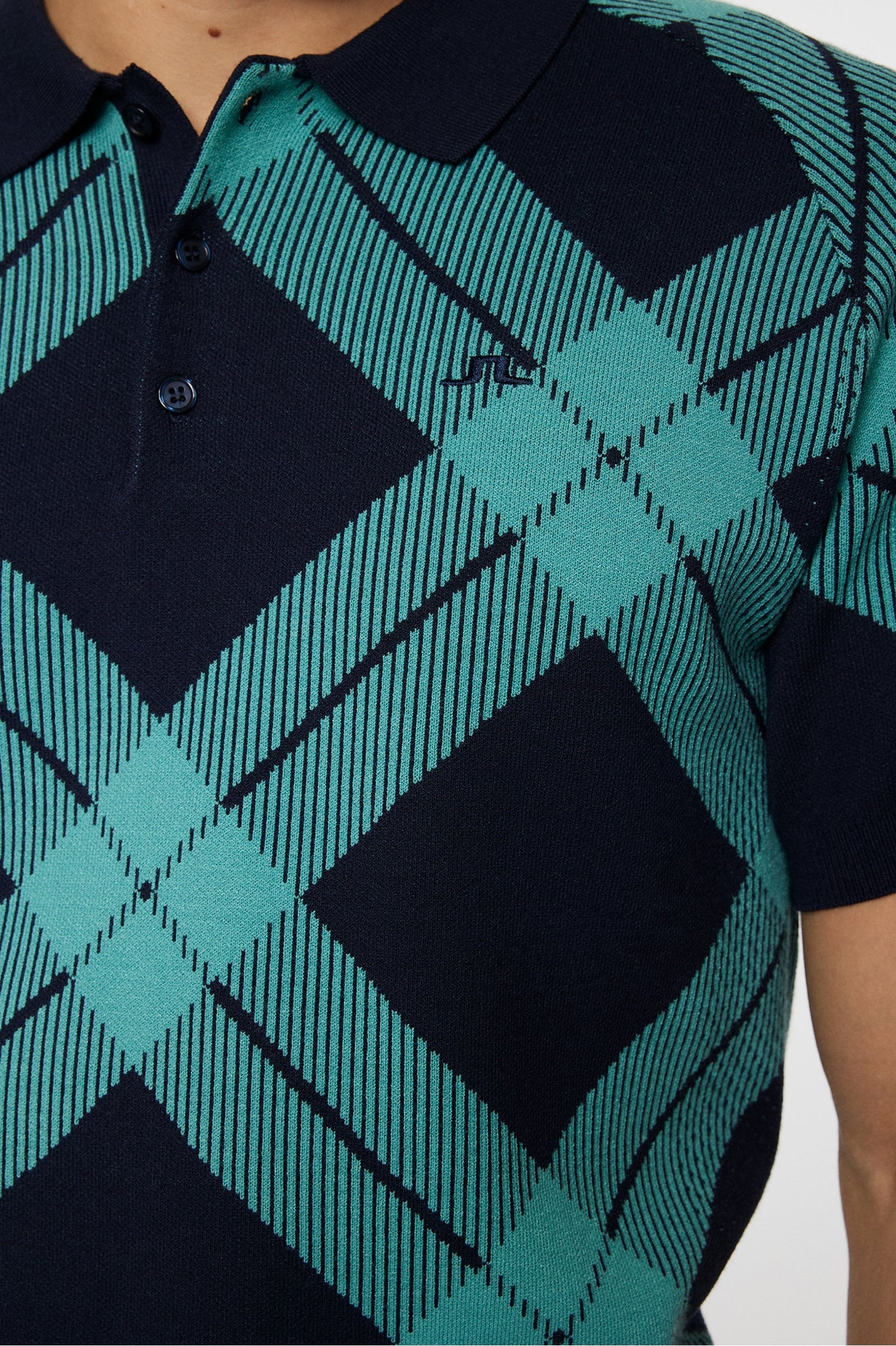 Men | Martin Knit Poo | Glenmuir Tartan Teal L