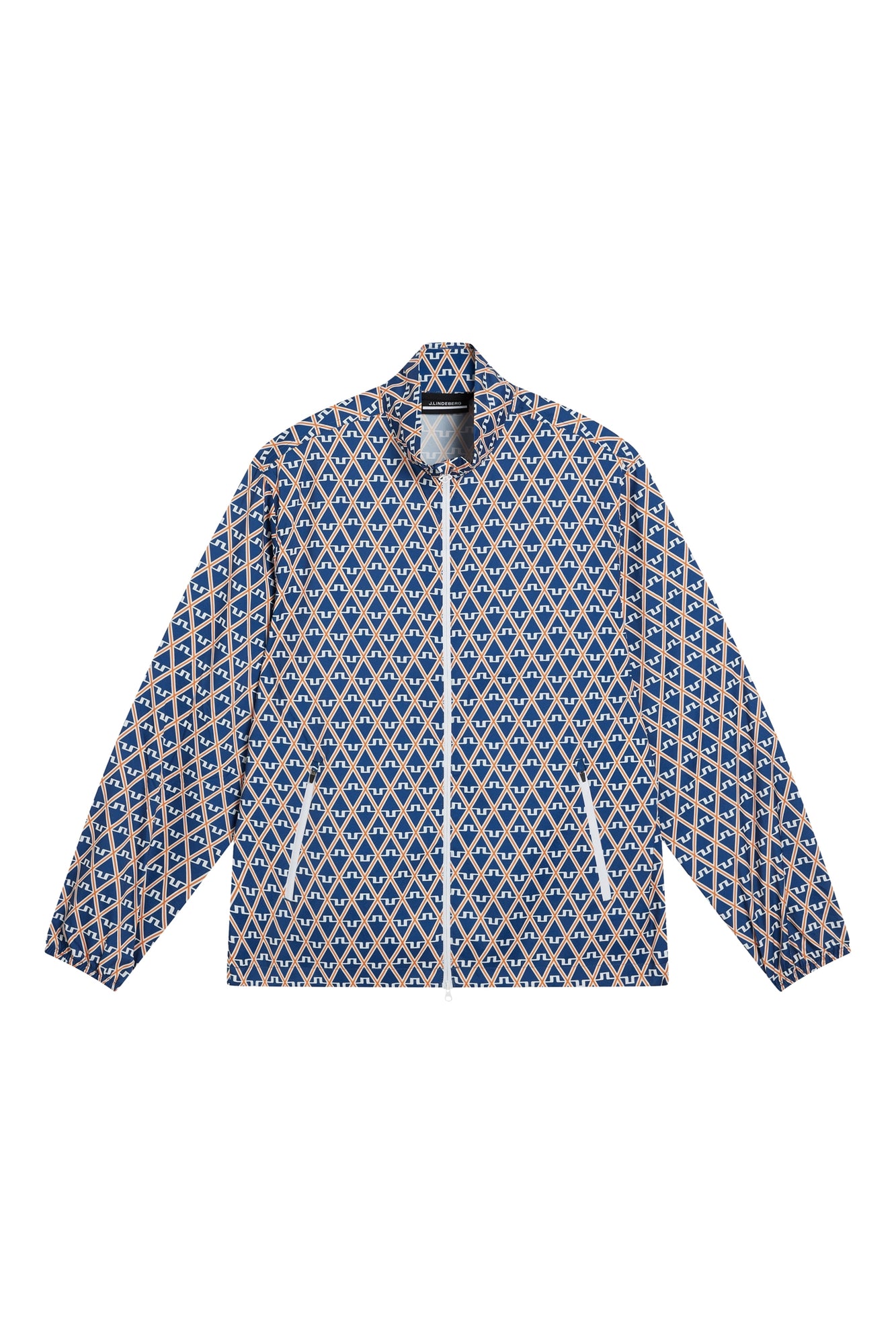Men | Max Printed Wind Jacket | Estate Blue Diamond