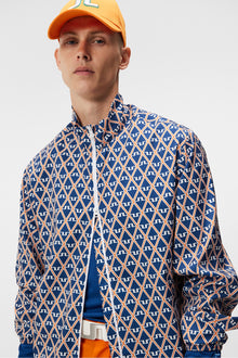 Men | Max Printed Wind Jacket | Estate Blue Diamond