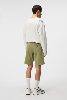 Men | Nathan Cloud Satin Shorts | Oil Green