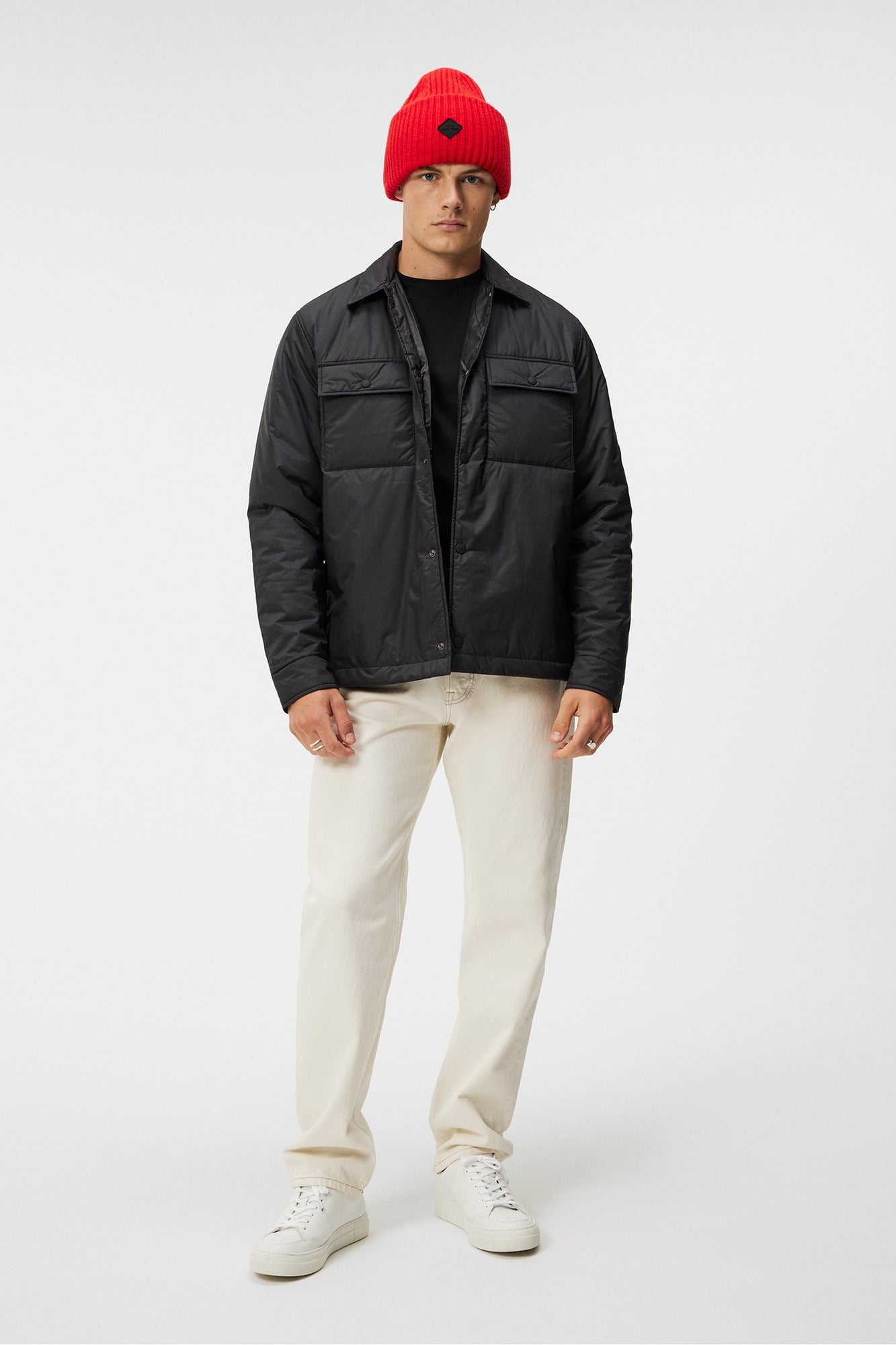 Men | Nile Padded Overshirt | Black