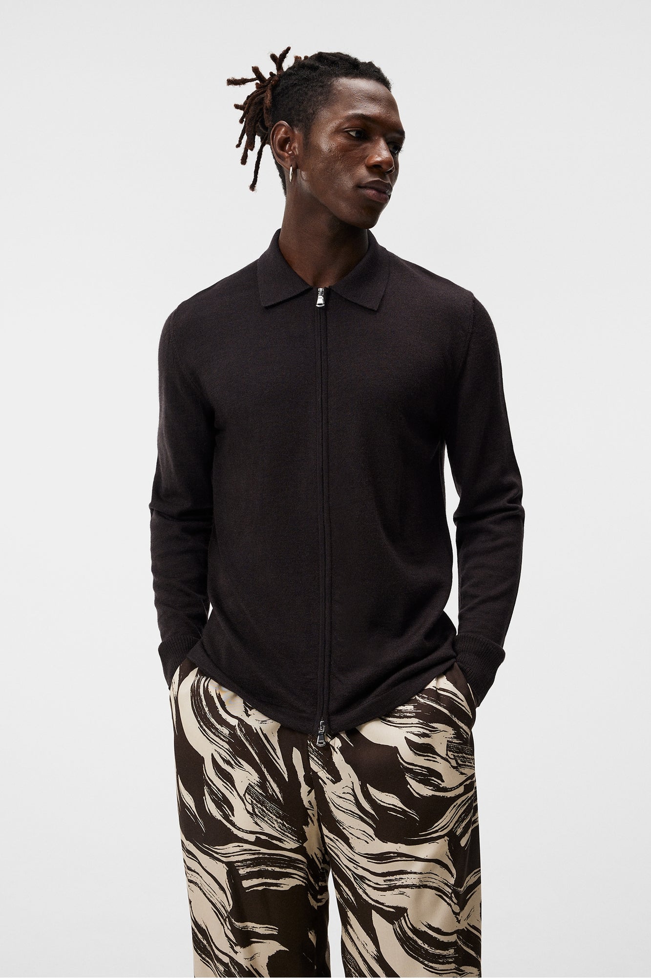 Men | Nyle Merino Zip Cardigann | Delicioso