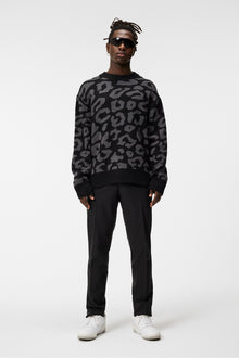 Men | Olive Creneck Knit | Black