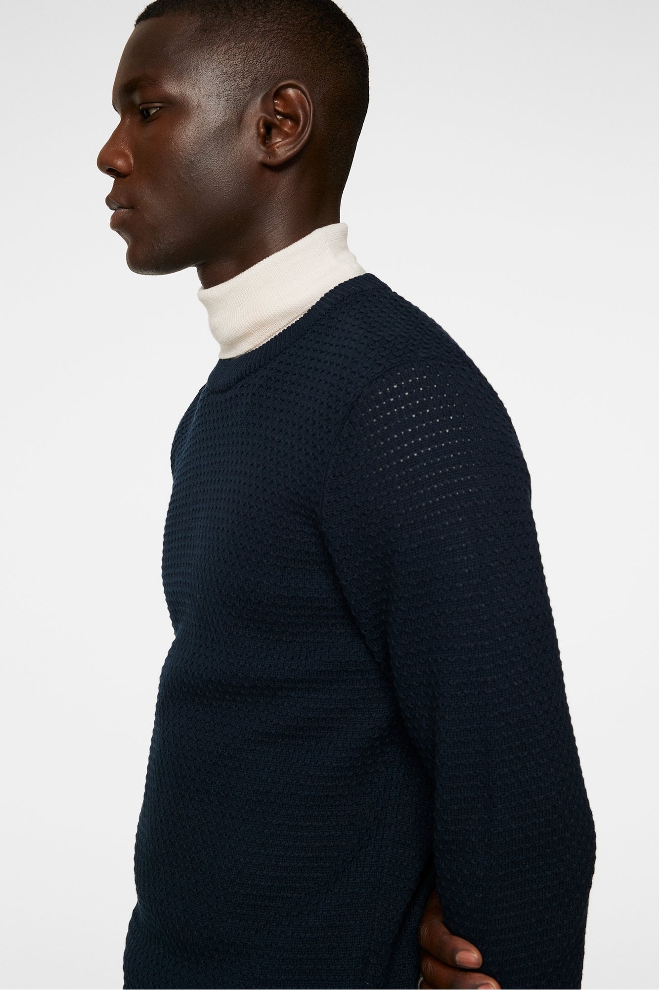 Men | Oliver Structure Sweater | JL Navy