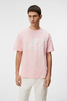 Men | Parcy Logo Tee | Powder Pink