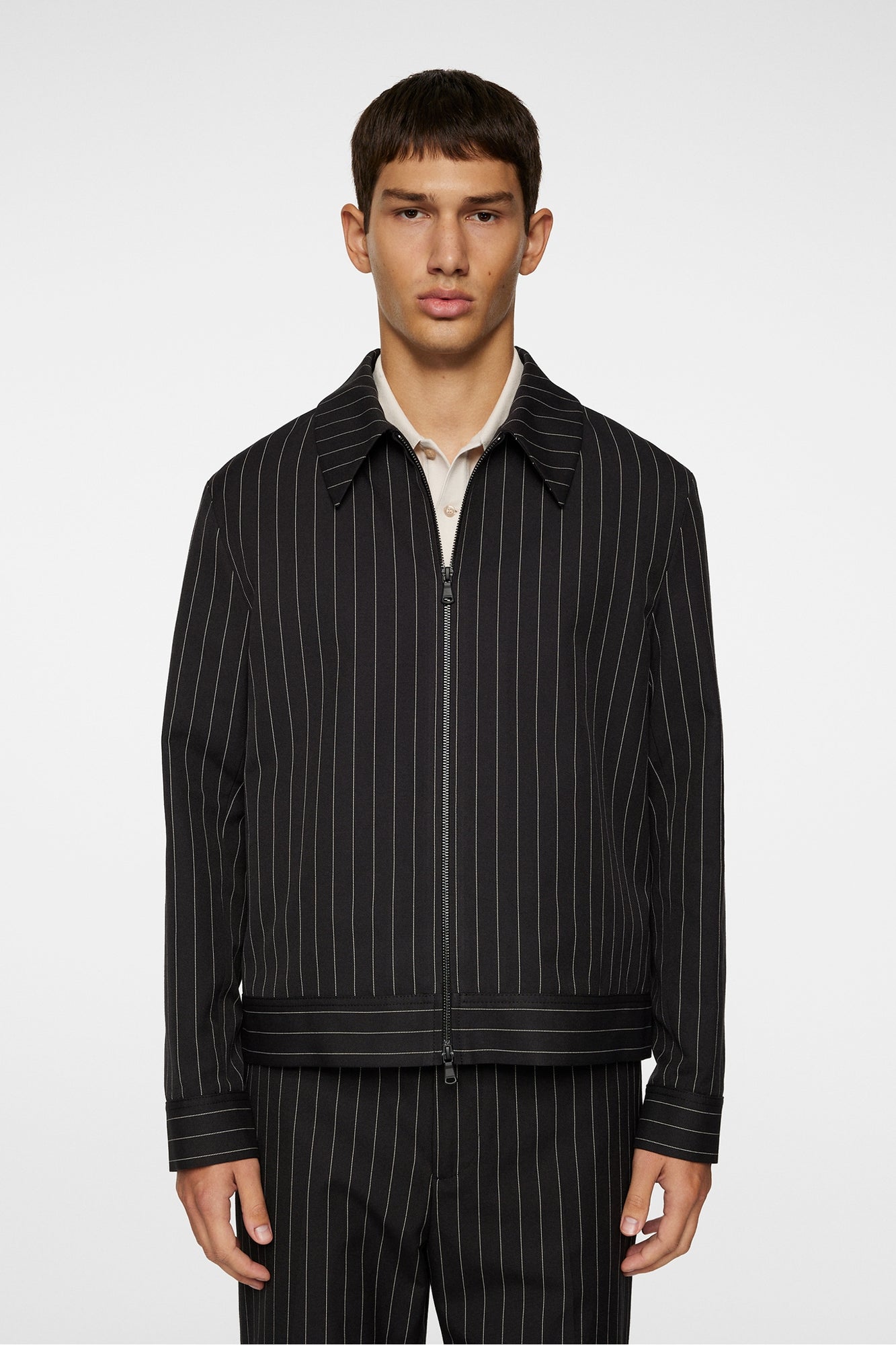 Men | Parke Pin Stripe Jacket | Black
