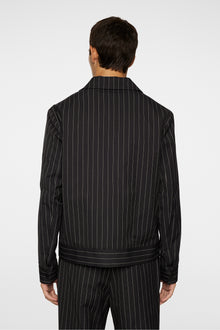 Men | Parke Pin Stripe Jacket | Black