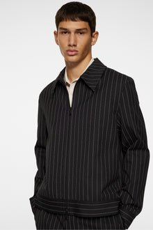 Men | Parke Pin Stripe Jacket | Black