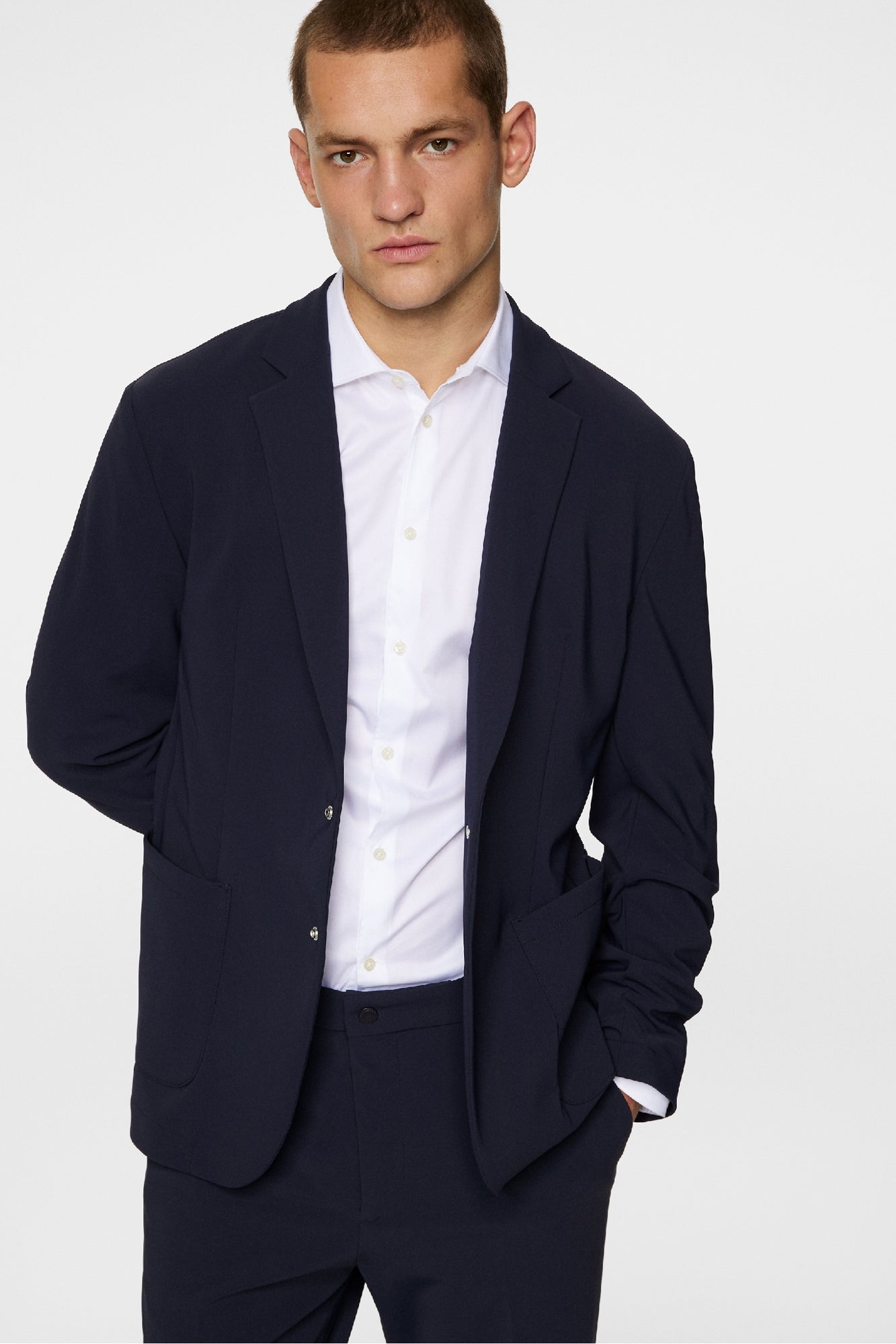 Men | Pat U Bonded Jersey Blazer | JL Navy (V1)