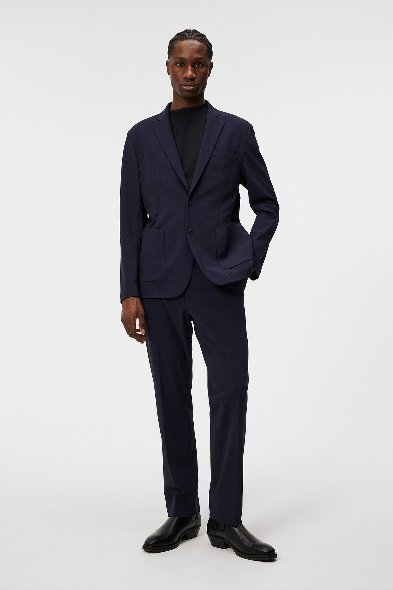 Men | Pat U Bonded Jersey Blazer | JL Navy (V2)