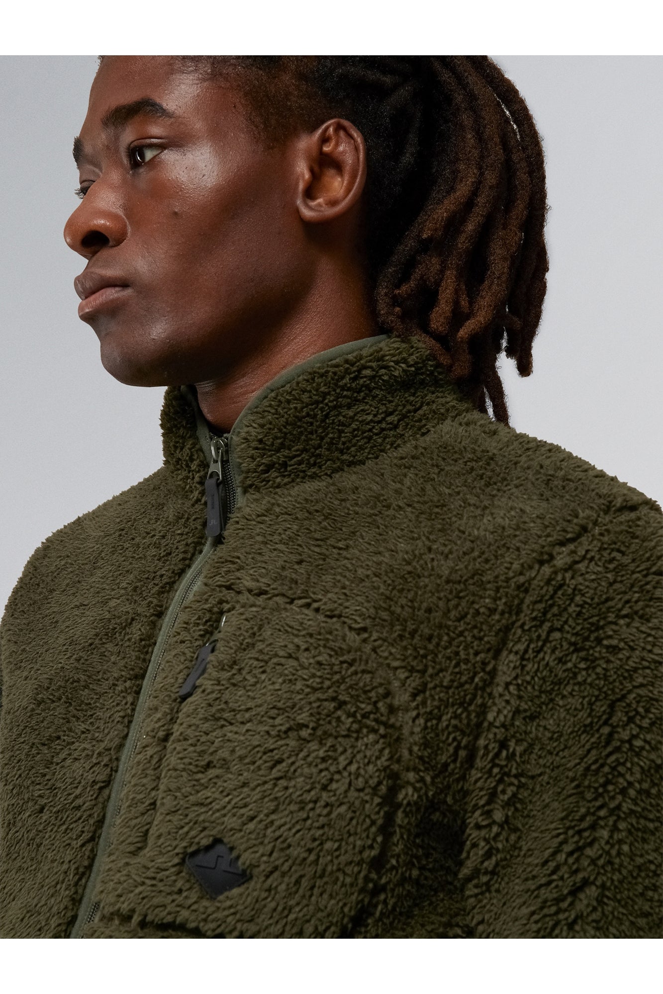 Men | Patrik Pile Fleece Jacket | Forest Green