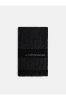 Men | Pelle Plated Knitted Scarf | Black