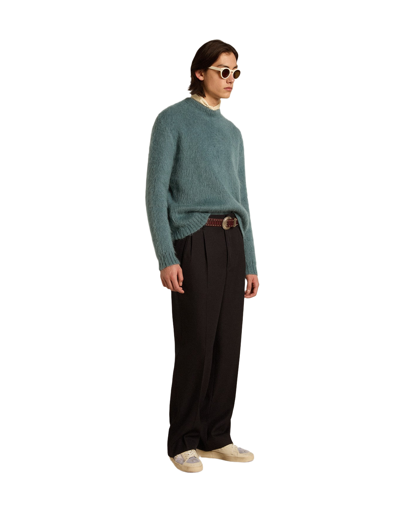 Men | Powder-Blue Mohair Sweater | Spring Lake