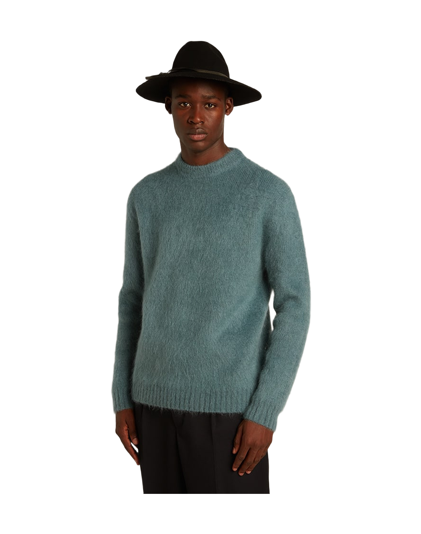 Men | Powder-Blue Mohair Sweater | Spring Lake