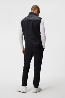 Men | Quilt Hybrid Vest | Black