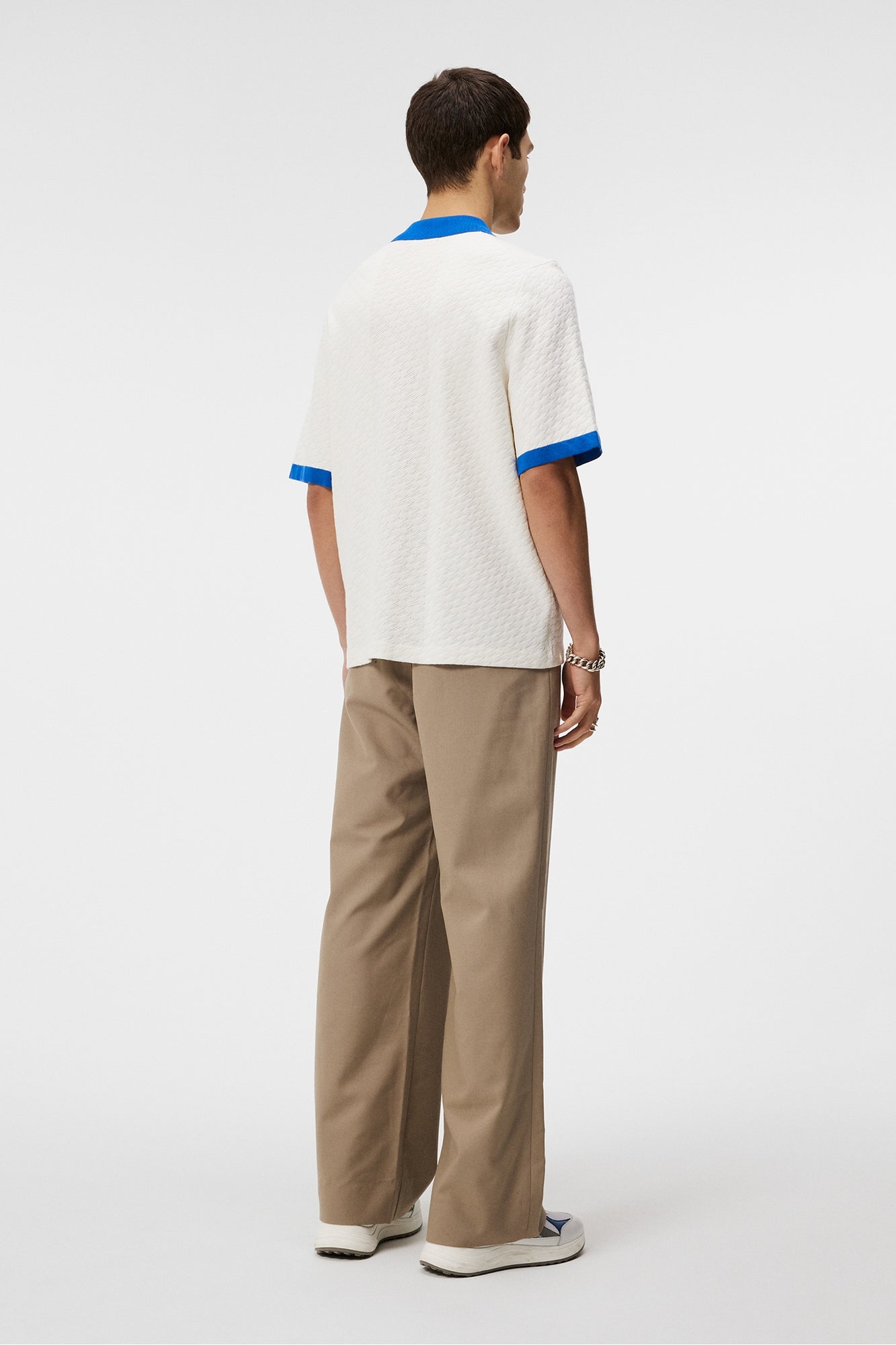 Men | Rayne Jacquard Monograshirt | Cloud White