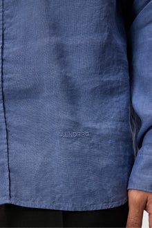 Men | Reg Ls Clean Linen Shirt | Bijou Blue