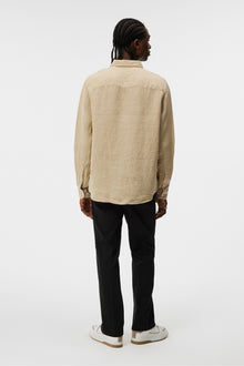 Men | Reg Ls Clean Linen Shirt | Safari Beige