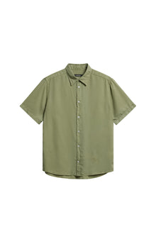 Men | Reg SS Light Tencel Shirt | Oil Green