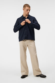 Men | Reid Twill Overshirt | JL Navy