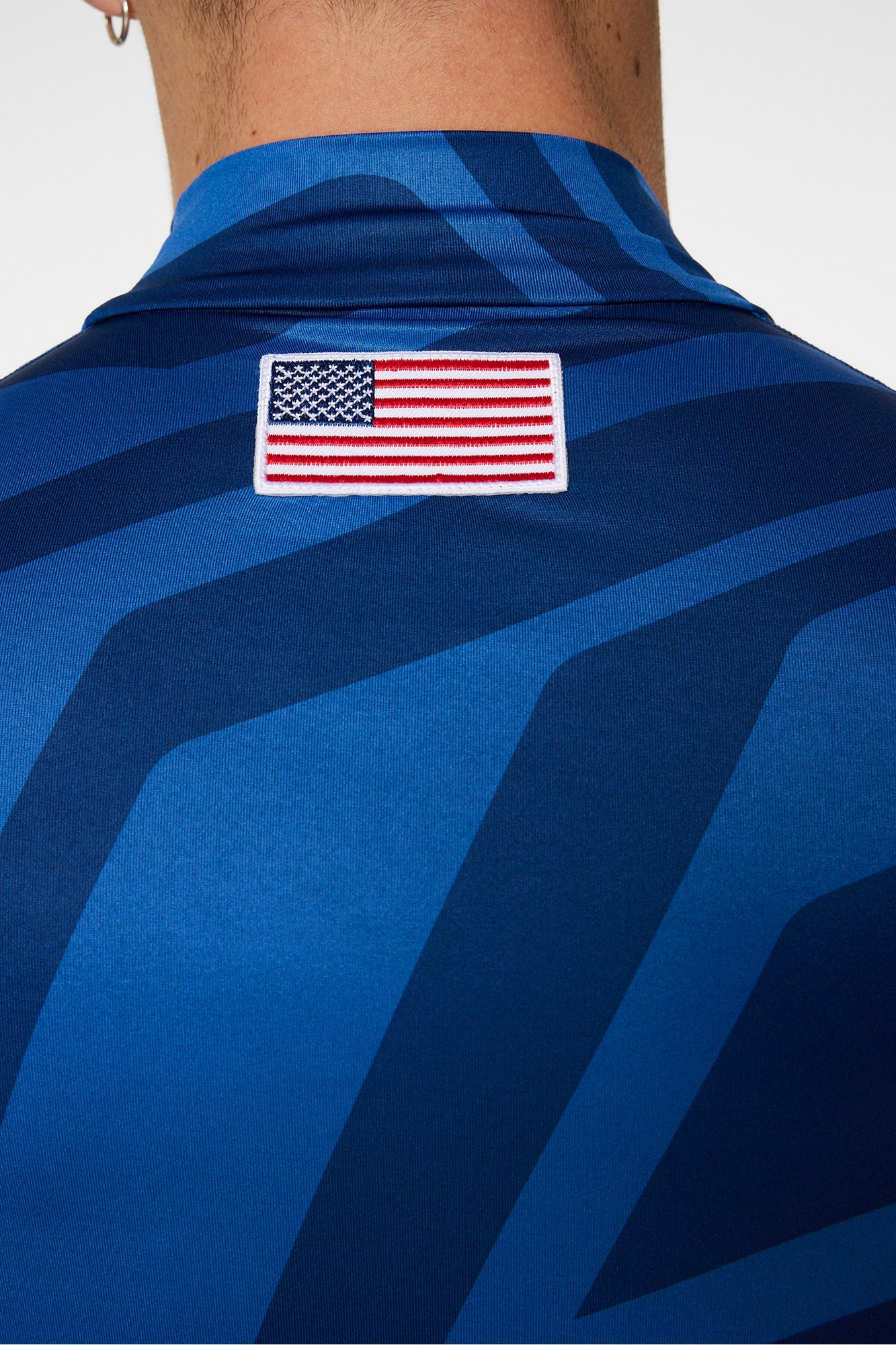 Men | Rene Print Baselayer | US Golf Blue