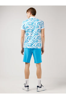 Men | Rowland Reg Golf Polo | Dresden Blue Neo Print