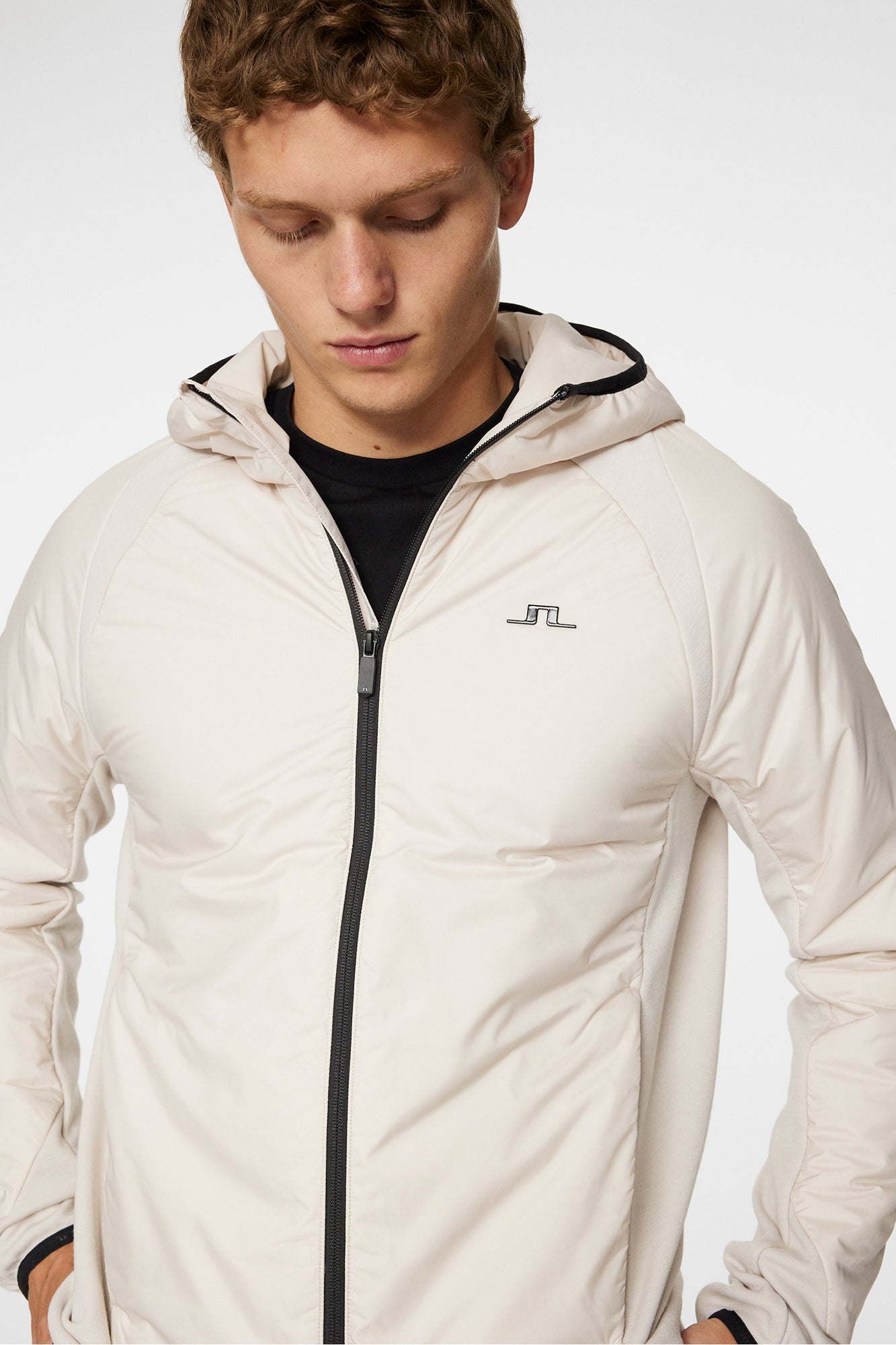 Men | Shawn Hybrid Hooded Jacket | Moonbeam