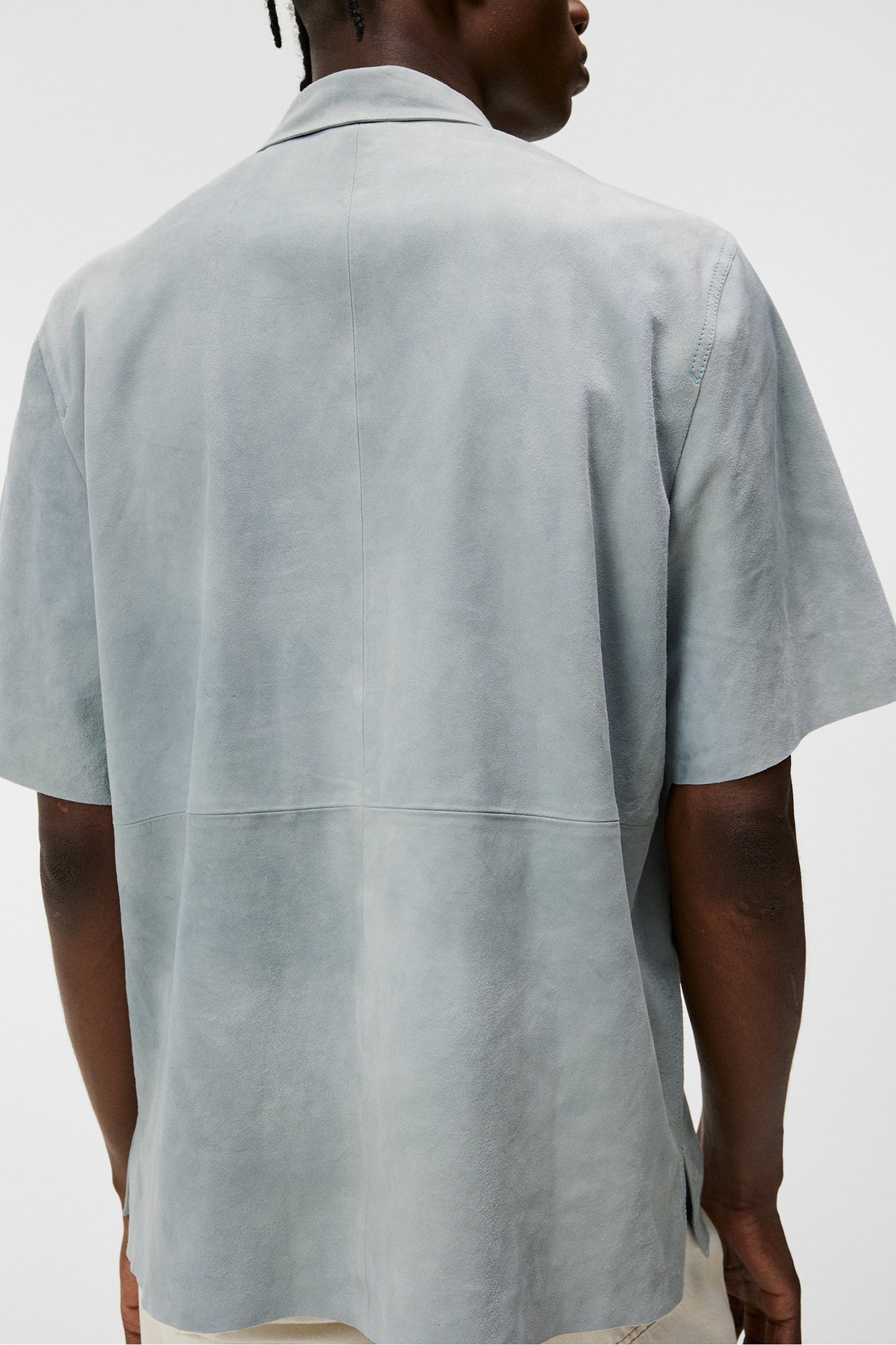 Men | Shorty SS Suede Shirt | Drea | Dream Blue