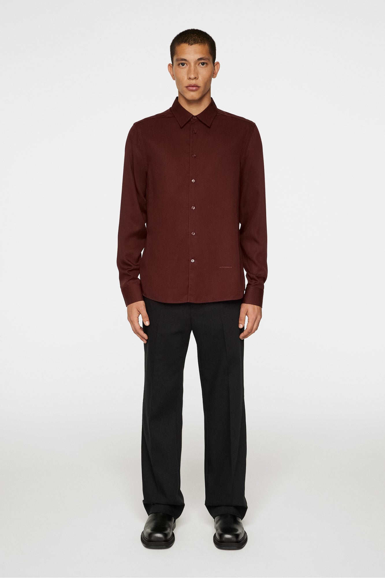 Men | Slils Comfort Tencel Shirt | Bitter Chocolate
