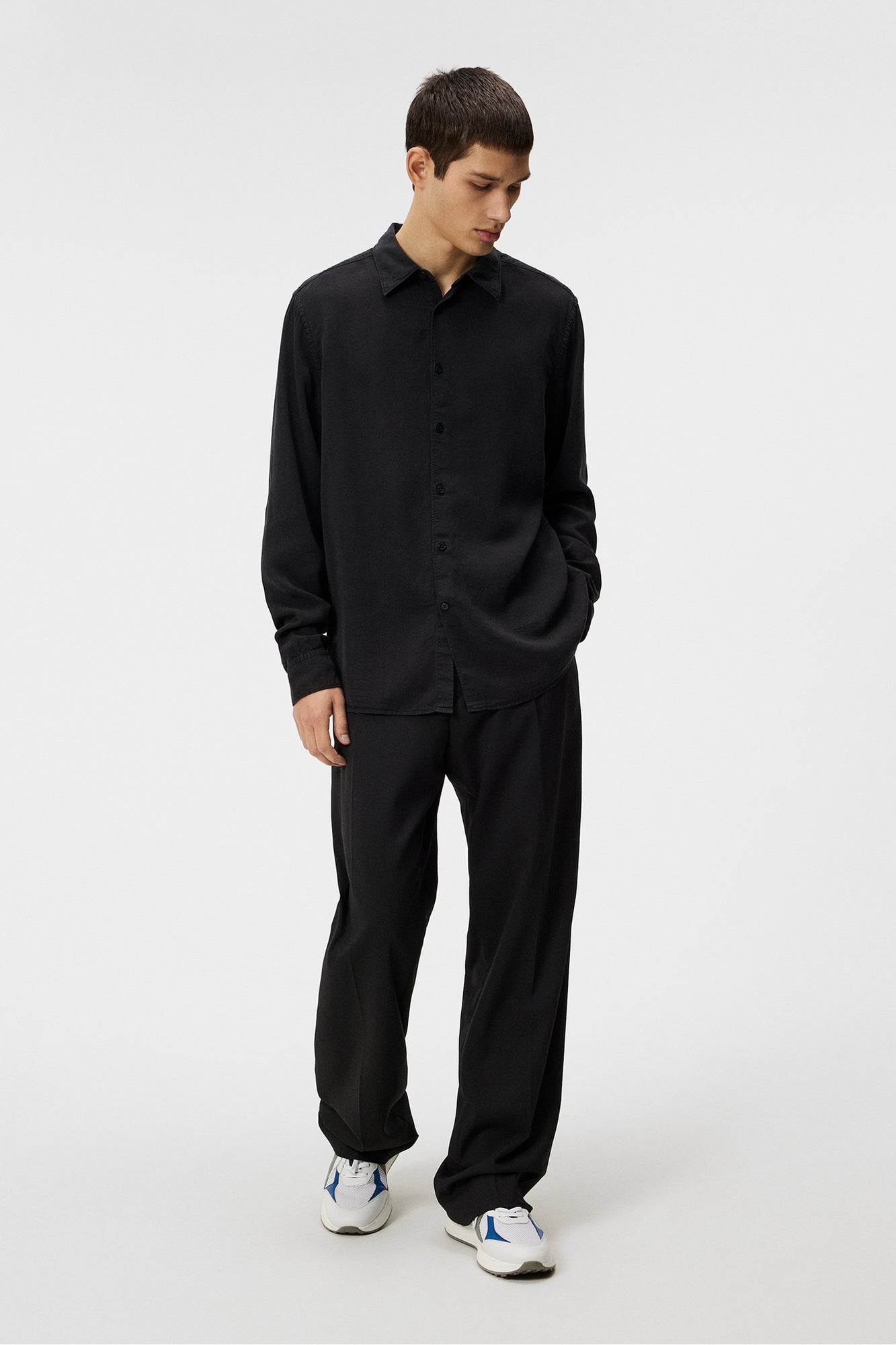 Men | Slils Comfort Tencel Shirt | Black (V1)