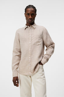 Men | Slils Linen Melange Shirt | Batique Khaki