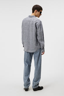 Men | Slils Linen Melange Shirt | JL Navy