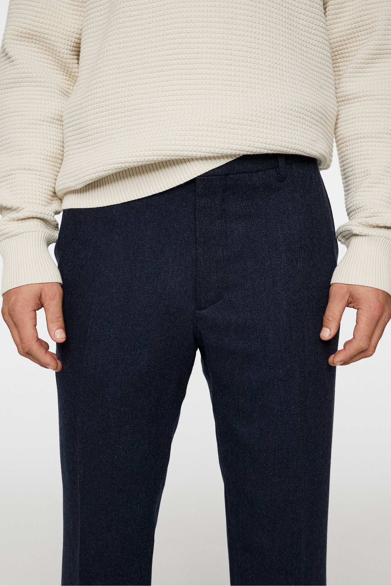 Men | Soren Twill Cash Flannel Pants | JL Navy