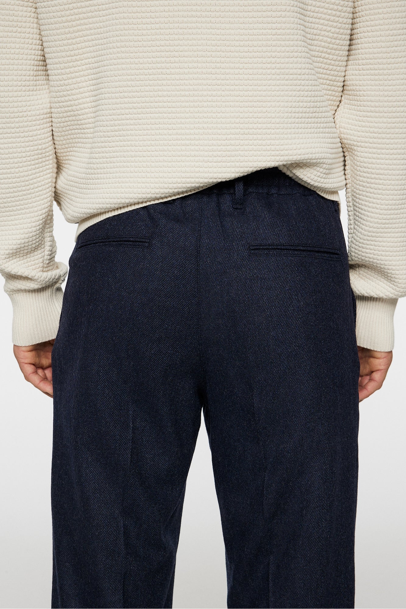 Men | Soren Twill Cash Flannel Pants | JL Navy