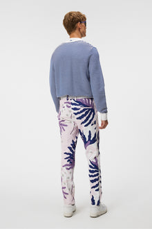 Men | Stuart Print Stripe Pant | Paradise Monstera Pink