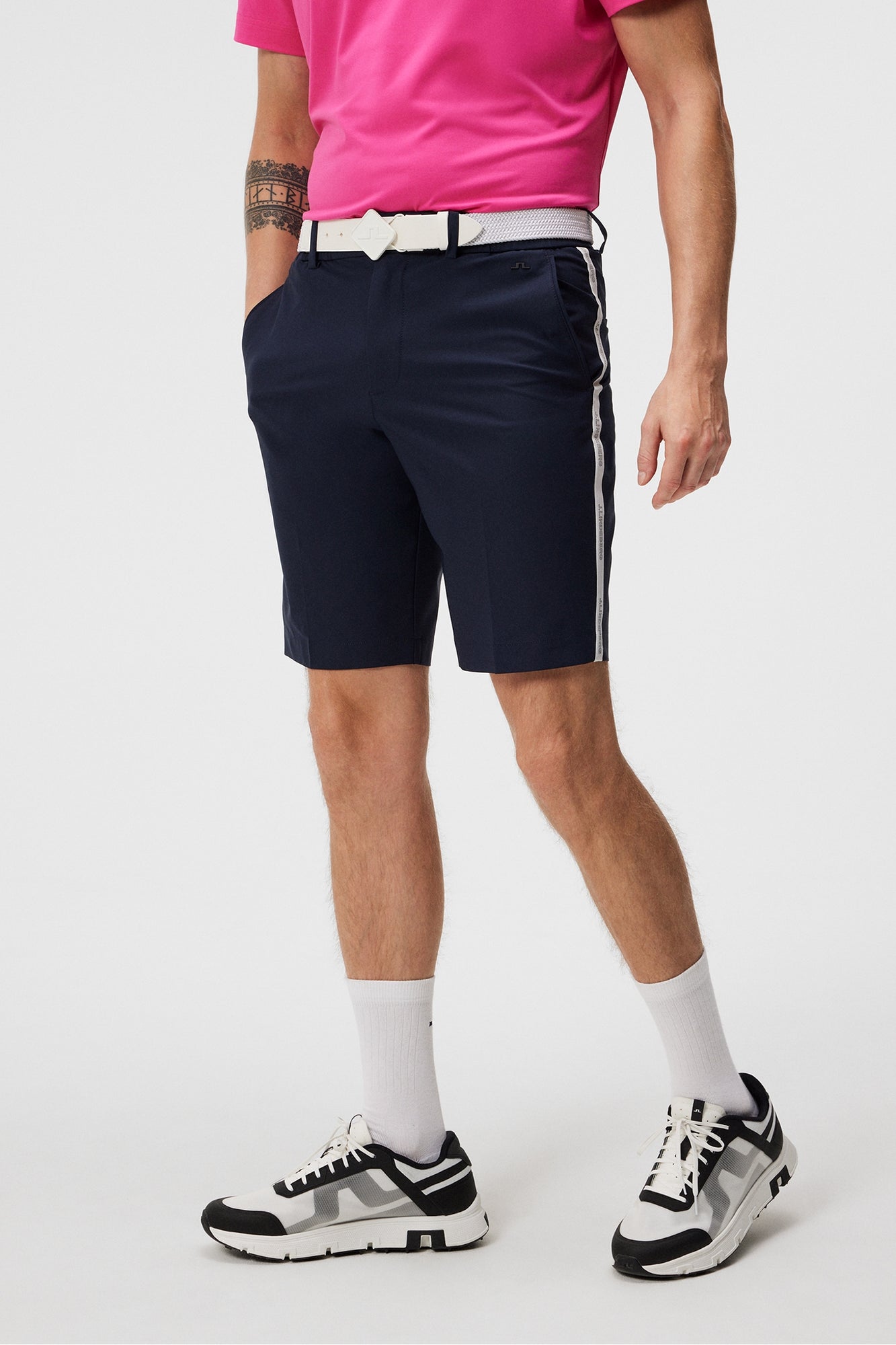 Men | Stuart Stripe Shorts | JL Navy (V1)
