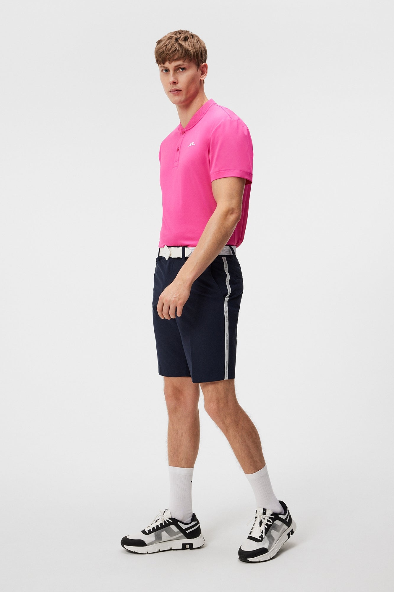 Men | Stuart Stripe Shorts | JL Navy (V1)