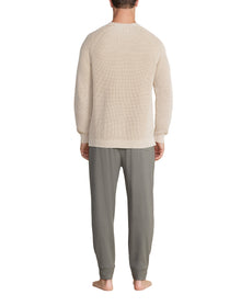 Men | Sunbleached Ribbed Pullover | Stone