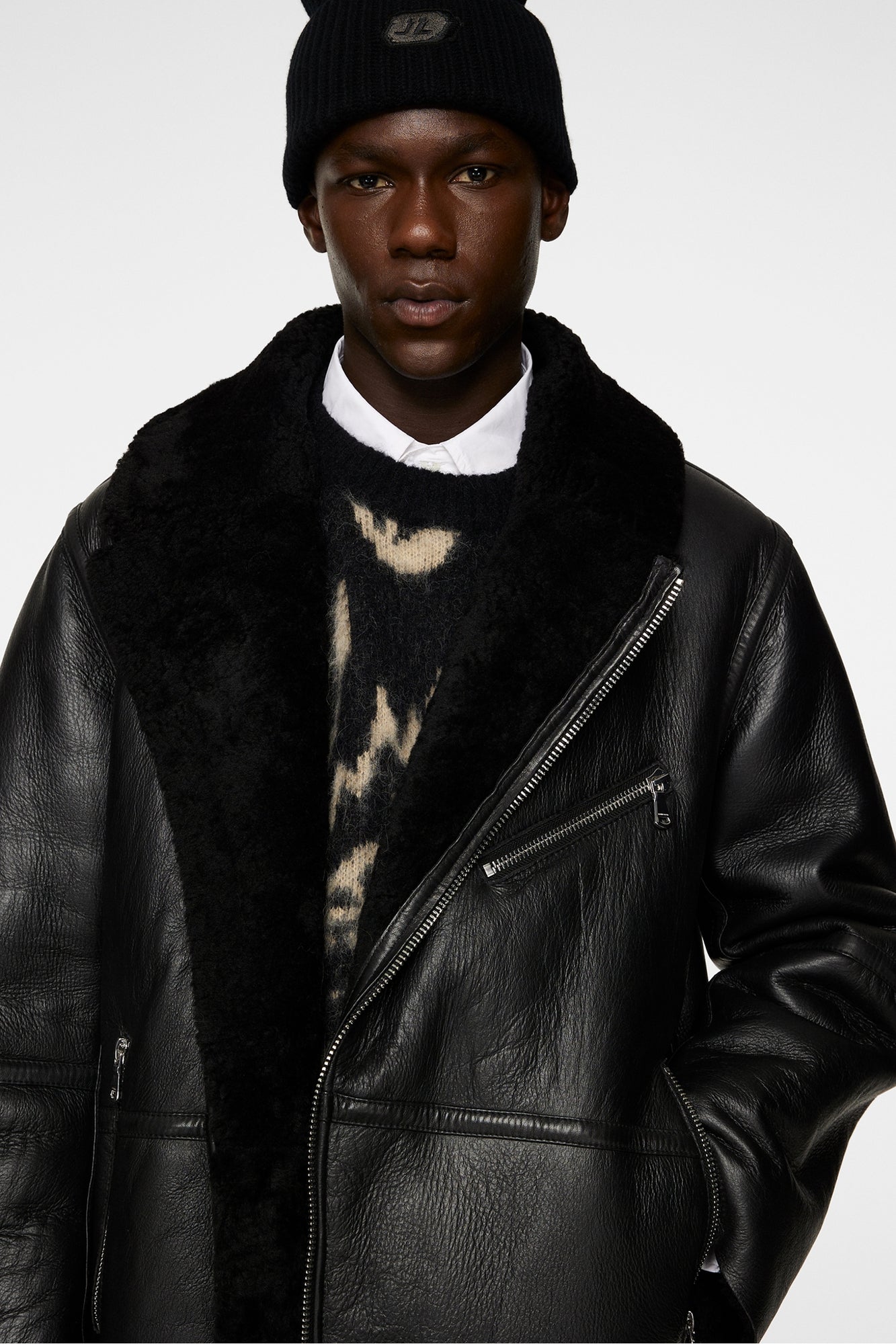 Men | Sutton Shearling Jacket | Black