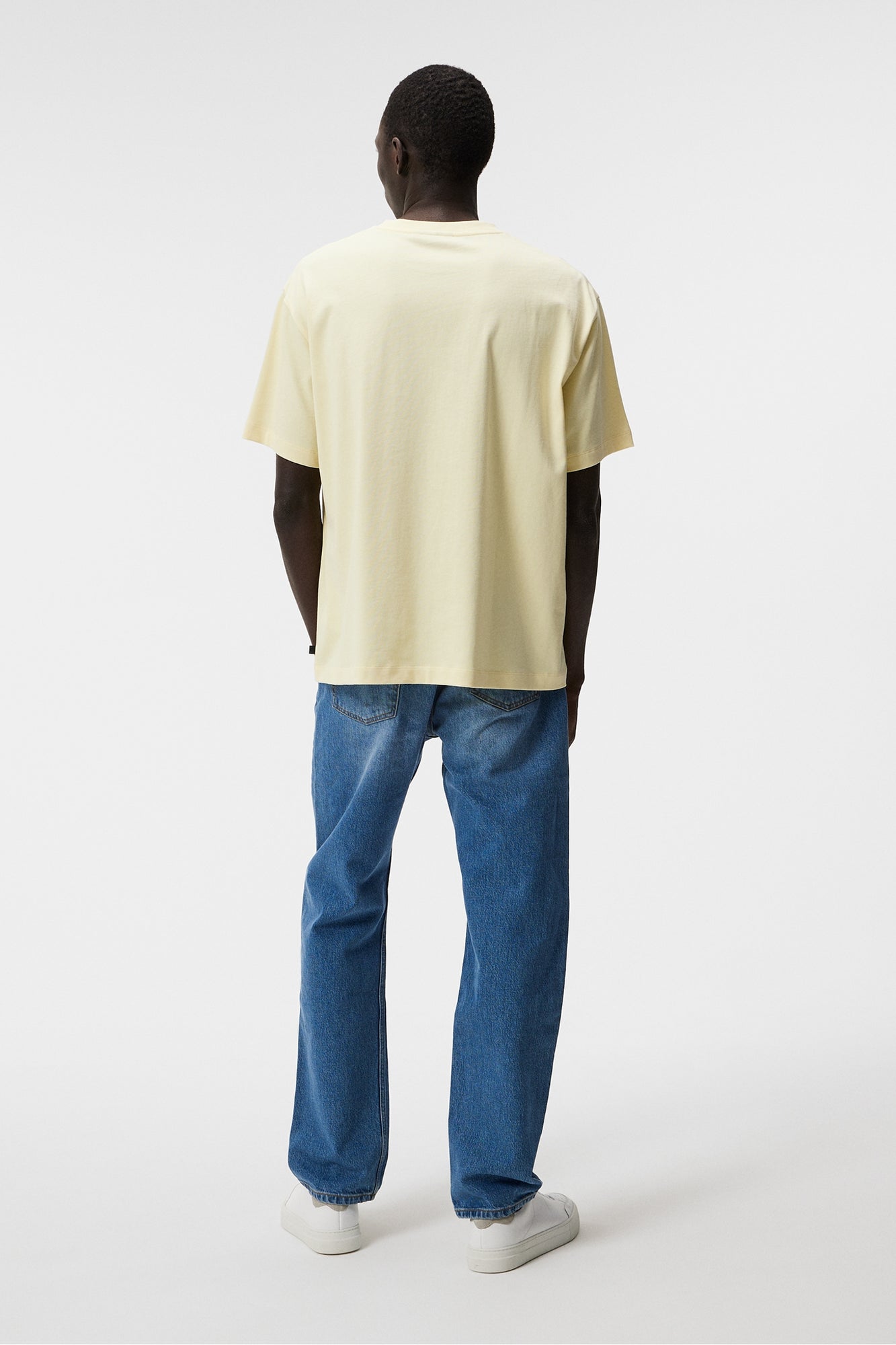 Men | Tjorn Boxy Heavyweight T-Shirt | Pear Sorbet