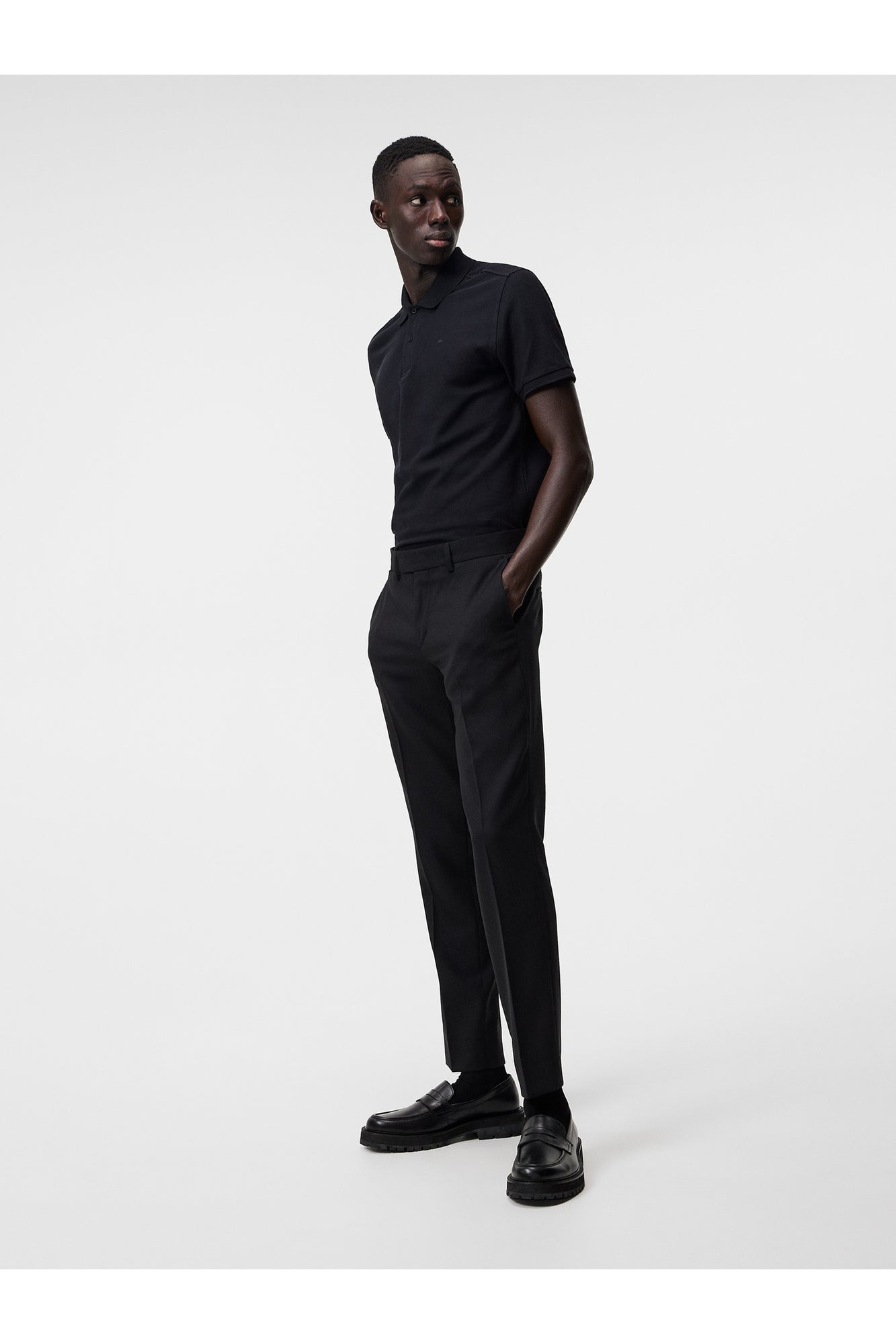 Men | Troy Pique Polo Shirt | Black