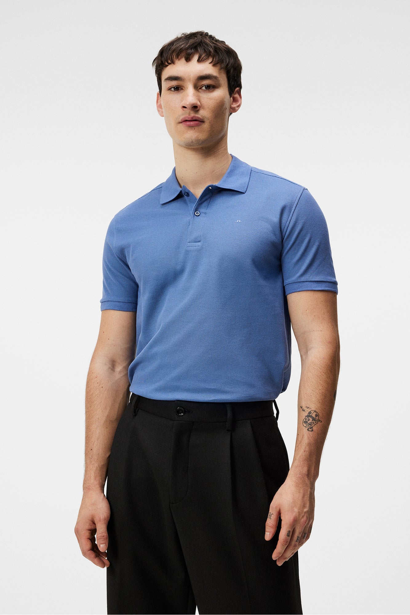 Men | Troy Polo Shirt | Bijou Blue