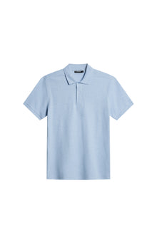 Men | Troy Polo Shirt | Chambray Blue Melange