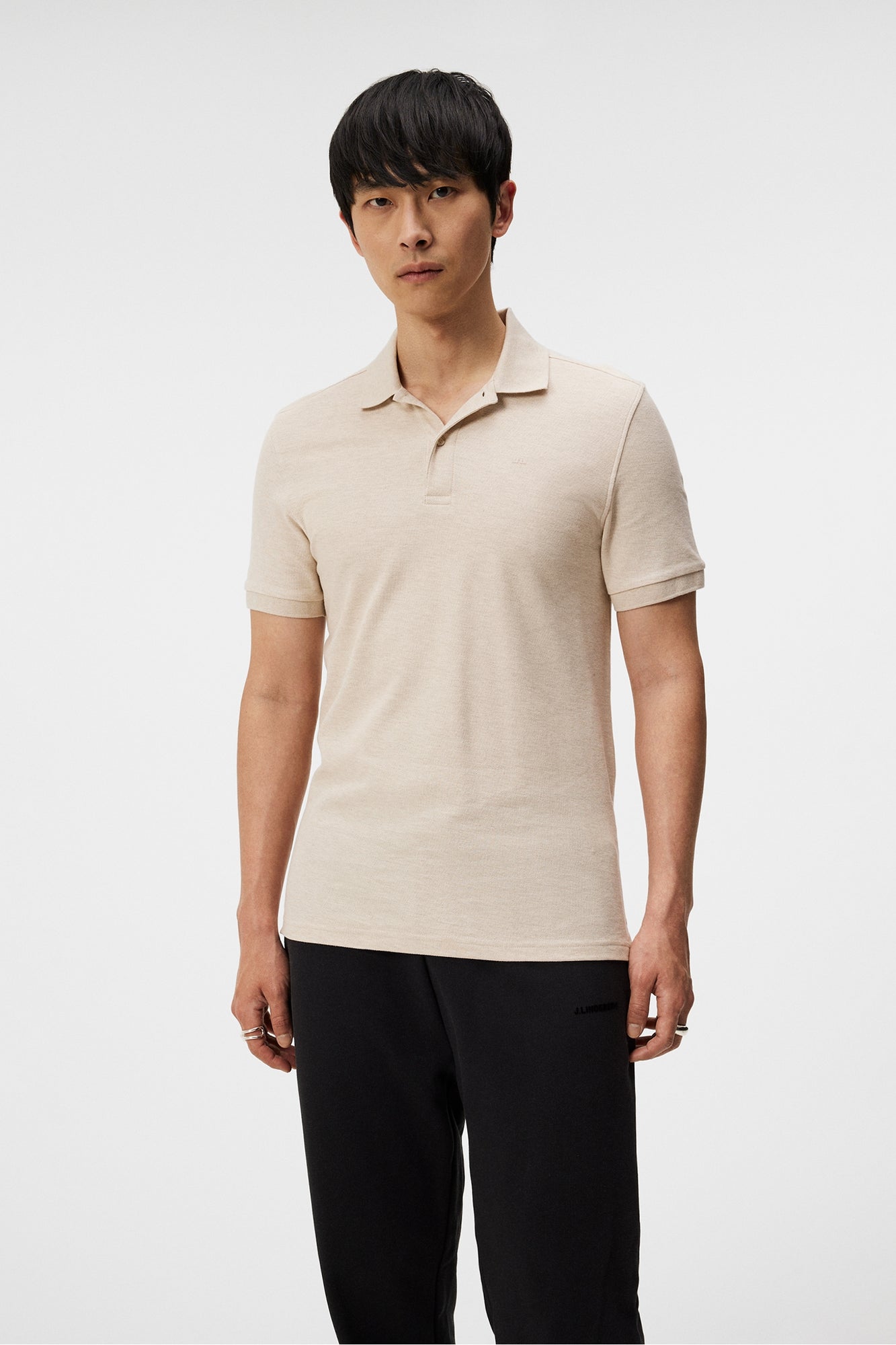 Men | Troy Polo Shirt | Elange | Moonbeam Melange
